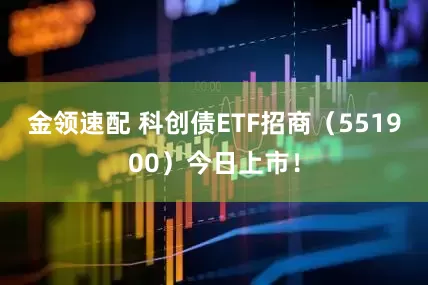 金领速配 科创债ETF招商（551900）今日上市！